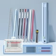 thumbnail image 4 of Writing Stationary,Box Set With Box Pen Stationery Pencil And Pen And Pencil And Set With And With And Pencil Stationery Box Set Pencil Box Pen 10 Refills Huiop Qisuo Buzhi Mewmewcat Inclu, 4 of 6