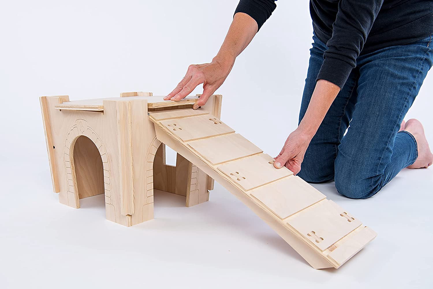Small Pet Select - Habitat Hideout Bridge/Ramp, Rabbits, Guinea Pigs, Small Animals
