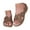 Brown, variant on Sandals for Women Comfortable Summer Slip on Dressy Slides Lightweight Walking Platform Shoes Red