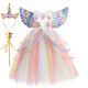 thumbnail image 1 of Fantasia-vestido de unicornio arcoíris para niñas, estilo de hoja de loto, flor, tul largo, Princesa, fiesta de cumpleaños Fivean unisex, 1 of 2
