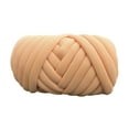 thumbnail image 4 of Hilo grueso, hilo grueso voluminoso, nudo trenzado suave tejido a mano, hilo tubular gigante, naranja claro, 4 of 9