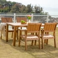 thumbnail image 6 of Wingyz 5PCS Patio Dining Set, All Weather Plastic Outdoor Furniture Set 4 Chairs and 1 Table, Wood Color, 6 of 8