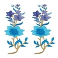 thumbnail image 3 of Parche de floresParche de flores 2 flores Accesorios de costura DIY Decoración de ropa Diseño fácil de usar Jadeshay A, 3 of 8