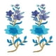 thumbnail image 5 of Parche bordado, parche de flores, 2 flores, pegatinas de tela bordadas para bricolaje, decoración de ropa, multifuncional, 5 of 14