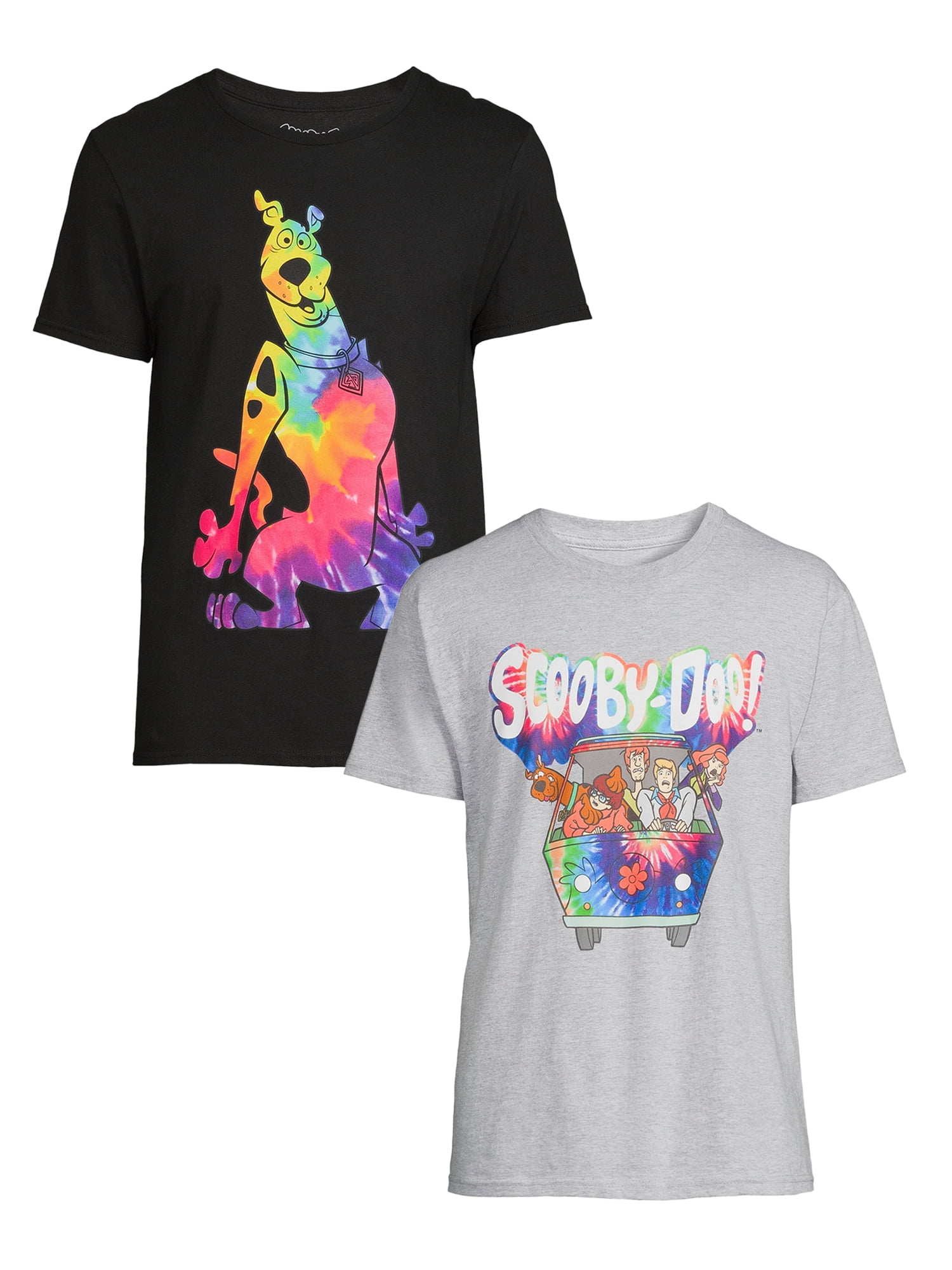 Men's & Big Men's Scooby Doo Graphic Tees 2-Pack, Sizes S-3XL