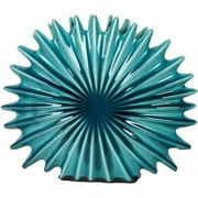 Urban Trends Collection: Ceramic Seashell Sculpture, Gloss Finish, Blue