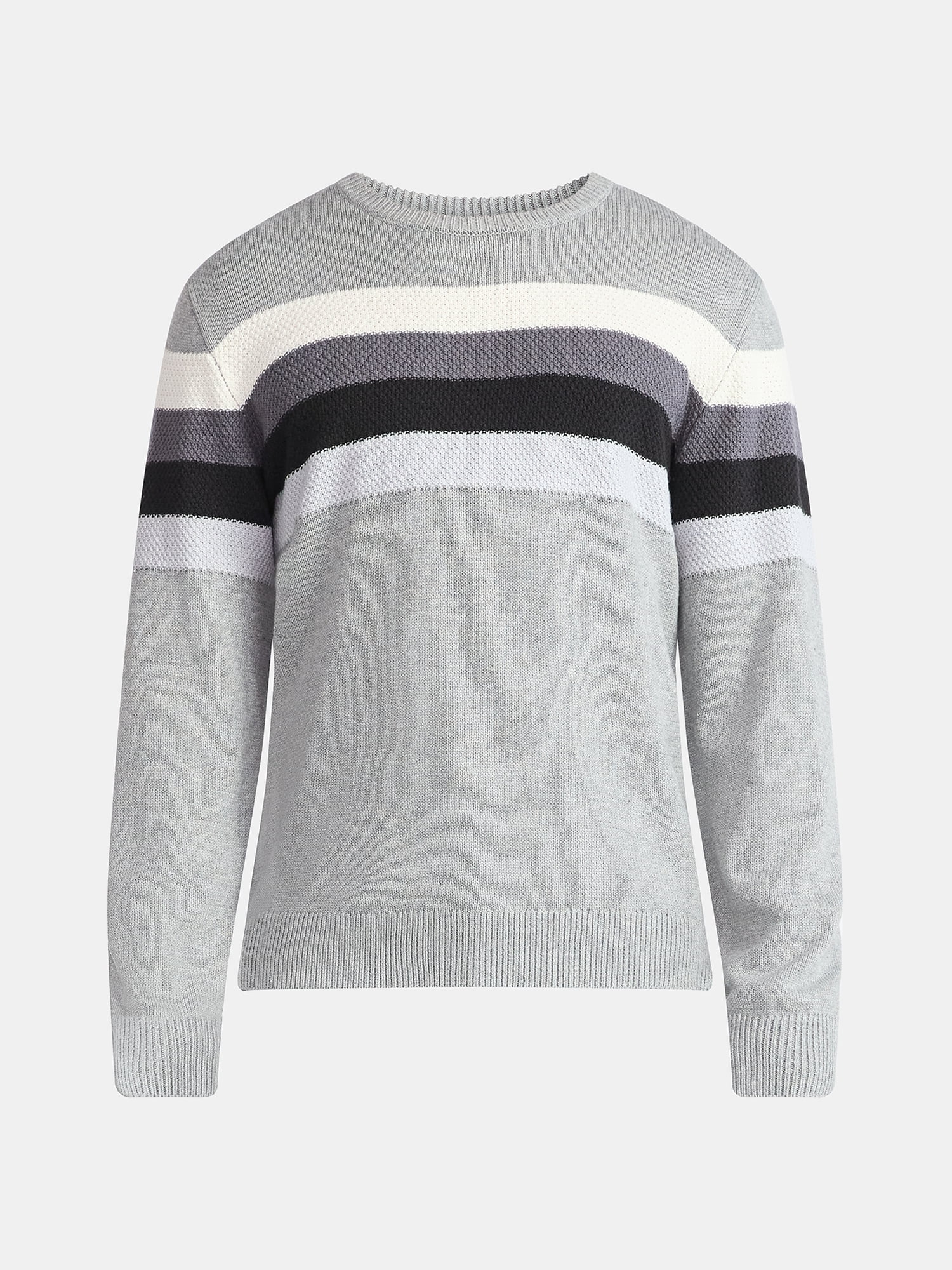 George Men's and Big Men's Chest Stripe Sweater, Midweight, Sizes S-3XL