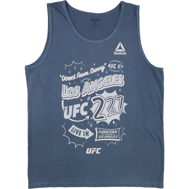 Reebok Direct From Sunny Los Angeles Camiseta sin mangas para hombre, azul, pequeño