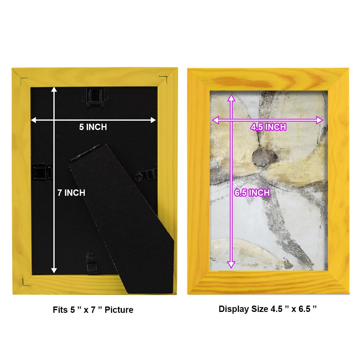 Une Fleur I - Framed Print w/glass - Sunflower Yellow