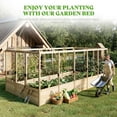 thumbnail image 3 of Jocisland Wooden Raised Garden Bed for Outdoor, Deep Large Planter Box with Netting for Gardening, Vegetables, Herbs（8× 15× 6FT）, 3 of 8
