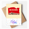 thumbnail image 1 of China Red Education Propaganda Follow Welcome Back Greeting Cards Envelopes Blank, 1 of 3