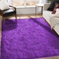 thumbnail image 2 of LAICAIW 8x10 Area Rugs for Bedroom Purple Rug Fluffy Shag Rug for Living Room Machine Washable Faux Fur Rug for Playroom Nursery Home Decor Large Rug Rectangle, 2 of 7