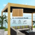 thumbnail image 4 of Outsunny 10' x 13' Louvered Pergola with Adjustable Roof, Aluminum Hardtop Gazebo for Patio, Deck, Garden, Yard, Beach, 4 of 9