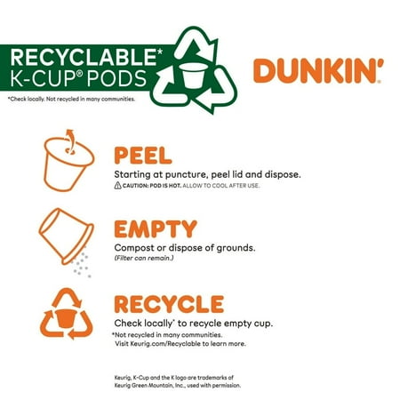 Dunkin' Donuts Coffee K-Cups Original0.37oz x oz 10 Each