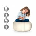 thumbnail image 2 of Ivory Storage Toy Bag Chair, Abstract Soft Pastel Colored Circular Round Shapes Pattern Simplistic and Design, Stuffed Animal Organizer Washable Bag, Large Size, Cream, by Ambesonne, 2 of 3
