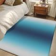 thumbnail image 4 of 2.7'x5' Area Rugs, Blue Teal Grey Ombre Indoor Outdoor Area Rug for Living Room Bedroom, Farmhouse Gradient Minimalist Washable Bathroom Rugs Kitchen Floor Carpet Mats Home Decor Aesthetic, 4 of 8