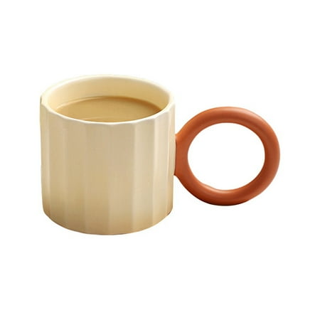 

Big Handle Japanese Ceramic Coffee Mug for Coffee Tea Milk Water Couple Mug Microwave Creative Birthday Gift Coffee B