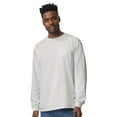 thumbnail image 3 of Gildan Men’s Ultra Cotton Long Sleeve Crew Neck T-Shirt, Casual Classic Fit Tee, Ash, 9-Pack, 2XL, 3 of 8