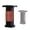 Red, variant on Haooyeah Wooden Lectern Podium with Microphone Cable Management, Internal Storage Shelves, Raised Edge Top, Freestanding Floor Stand, Black