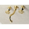 thumbnail image 2 of Kingston Brass KS3022RX Belknap Two-Handle Wall Mount Roman Tub Faucet, Polished Brass, 2 of 7