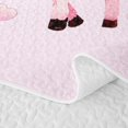 thumbnail image 5 of Erosebridal Pink Unicorn Animal Bed Spread Queen,Kawaii Ballet Girls Colorful Cute Loves Queen Coverlet Set For Kids,3 Pieces, 5 of 7