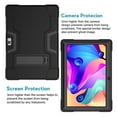 thumbnail image 3 of Mignova for Vankyo matrixpad s30 10 Inch Case,Hybrid Heavy Duty Shockproof Rugged Protective Case with Stand for Vankyo MatrixPad S30 10 Inch+Tempered Glass Screen Protector (Black/Black, 1 Pack), 3 of 7