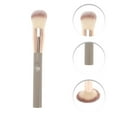 thumbnail image 3 of Unique Bargains 1 Pc Durable Loose Powder Brush Light Coffee Color Nylon Hair Aluminum Tube Plastic Handle, 3 of 5