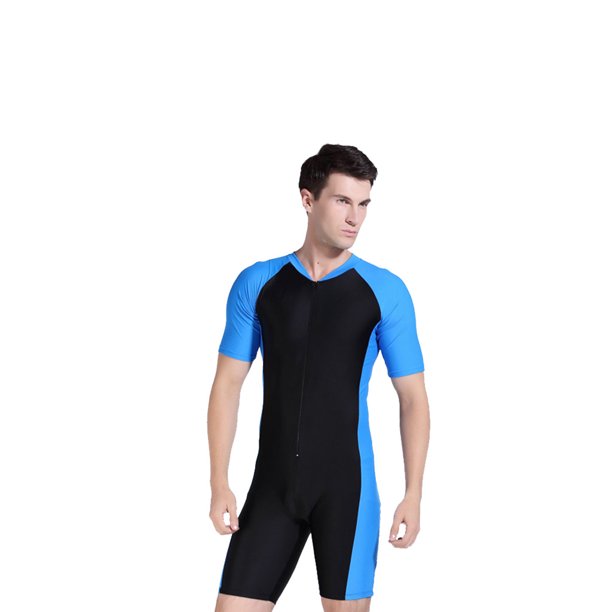 Man One Piece Short Sleeve 2mm Neoprene Conjoined Diving Suit Thin