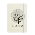 thumbnail image 1 of Music Trees Flourish Art Deco Fashion Notebook Official Fabric Hard Cover Classic Journal Diary, 1 of 3