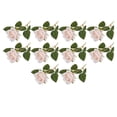 thumbnail image 2 of Monstrate Ramo de flores artificiales de 10 piezas para bodas, aspecto realista, ecológico, de larga duración, flores falsas Decoración champán, 2 of 6