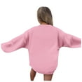 thumbnail image 3 of Chandail à Capuche Imprimé Nœud Col Rond Manches Longues pour Femmes Chandail Élégant Chandail en Molleton Dames Vestes Zippées Confortables Ensemble Femmes Grandes Vestes Athlétiques, 3 of 4