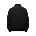 thumbnail image 4 of Timoontee Corduroy Jacket for Men Fall Winter Thcikened Thermal Warm Jacket Coat Solid Pocket Long Sleeve Lapel Collar Button Workwear Jackets Black XXL, 4 of 9