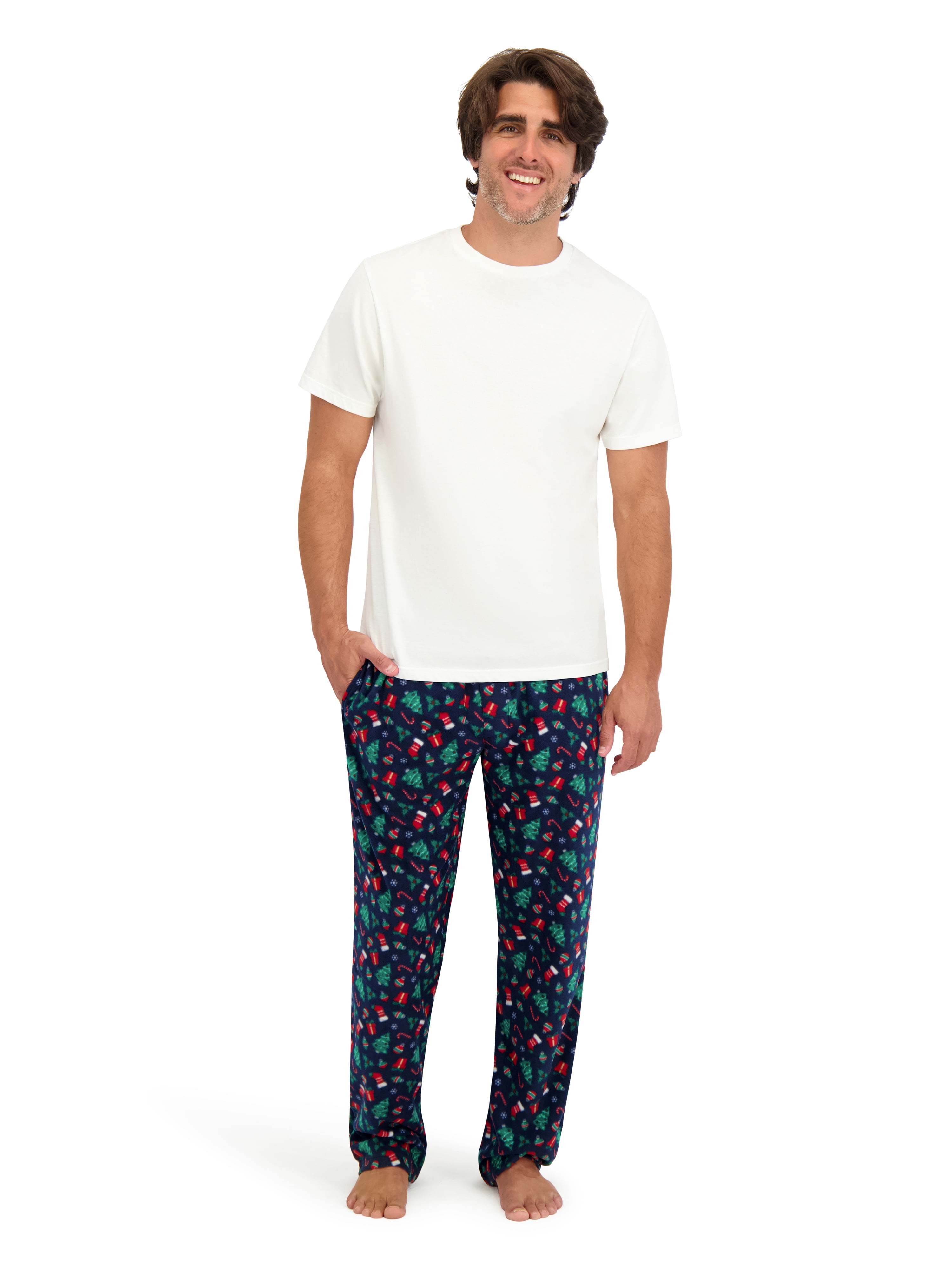 Hanes Men's Cozy Microfleece Pajama Sleep Pants, 2-Pack, Sizes S-2XL