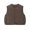 Coffee, variant on Sleeveless Padded Vest for Men and Women Lightweight Button Down Warm Outerwear with Pockets for Everyday Wear