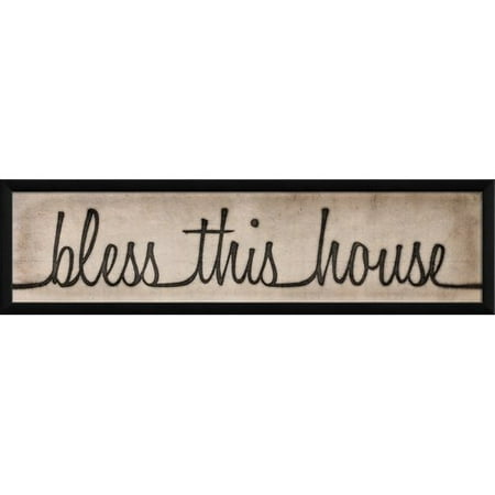 The Artwork Factory Bless This House Script Sign Framed Textual Art The Artwork Factory Bless This House Script Sign Framed Textual Art