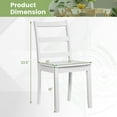 thumbnail image 2 of Gymax Dining Chairs Set of 2 Wood Dining Room Kitchen Side Chairs for Living Room, 2 of 8