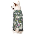 thumbnail image 1 of Fotbe Retro Bunny Floral Sudadera con Estampado para Perros Pequeños – Suéter con Capucha para Mascotas, Tela Suave de Forro Polar con Bolsillo-XX-Large, 1 of 7