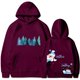 thumbnail image 1 of Abrigo y chaquetas casuales con capucha de manga larga para mujer, moda navideña, con capucha estampada delantera y trasera, abrigo de suéter de polar de moda, abrigo/chaqueta casual con capucha de ma, 1 of 2