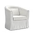 thumbnail image 3 of Ektorp Tullsta Chair Cover Replacement for IKEA Tullsta Chair Cover,Ektorp Tullsta Armchair Cover Only!Does not fit on Other Brand Barrel Chair (Cotton White), 3 of 4