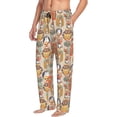 thumbnail image 6 of Sikiie Colorful Owls Mens Pajama Pants Sleep & Lounge Pants, PJ Bottoms With elastic waistb and Pockets Medium, 6 of 6