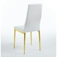 thumbnail image 4 of Chair Set Of 4, Golden Color Leg, White Seat, 4 of 12