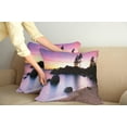thumbnail image 3 of Ambesonne Landscape Throw Pillow Cover 2 Pack, Sandy Beach by River, 16", Purple Cream, 3 of 6