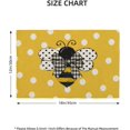 thumbnail image 6 of Yellow Bee Placemats 12x18 Inch Set of 4, Polka Dots Yellow Table Place Mat Summer Seasonal Washable Table Mats Decorative Linen Fabric Table Mat for Dining Table, 6 of 6
