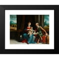 thumbnail image 2 of Benvenuto Tisi 18x14 Black Modern Framed Museum Art Print Titled - Madonna and Child and St. Jerome (1530s), 2 of 5
