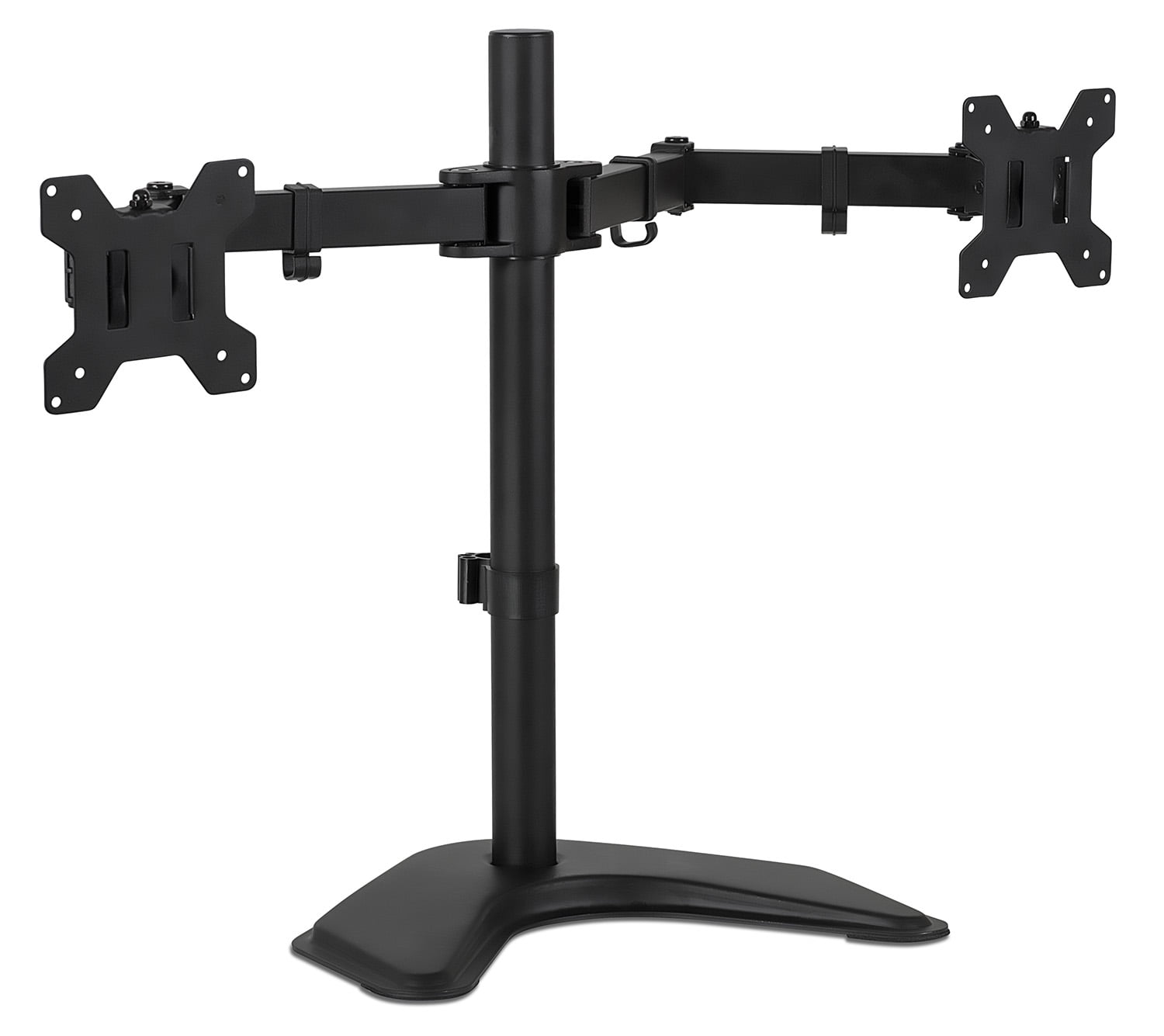 Free Standing Dual TV LCD Monitor Desk Mount Fit Two 2 Screens 27'' 33lbs PEAL 