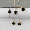 thumbnail image 2 of 5pz Juego De Reloj De Mujer Y Joyas Con Caja De Dama Negro, 2 of 3