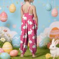 thumbnail image 5 of Toddler Girl Clothes Summer Romper Cute Print Sleeveless Short Jumpsuit Overall with Pockets Kids Summer Outfits Toddler Girls Clothes 12 18 24 Months 2T 3T 4T 5T 6T 7T 8T 9T 10T,Hot Pink,5-6 Years, 5 of 6