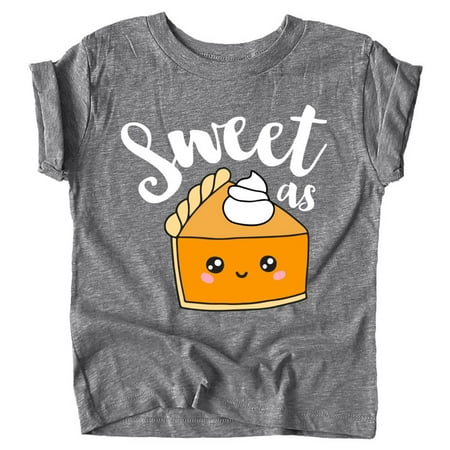 

Sweet as Pumpkin Pie Fall Shirts and Bodysuits for Infant Baby and Toddler Girls and Boys Granite Heather Shirt 5-6
