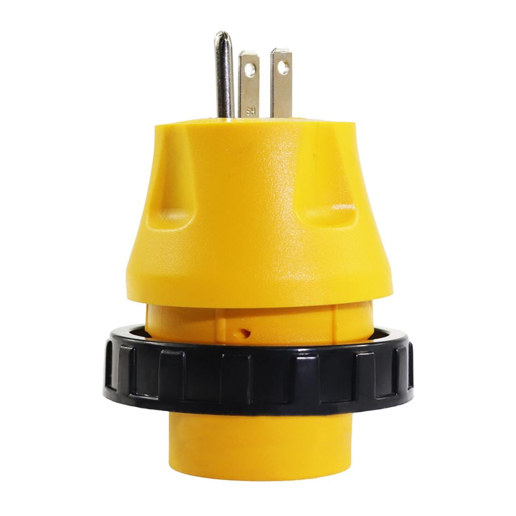 15A to 30A RV Cord Adapter Male to Female 3Prong 125V Camper Plug