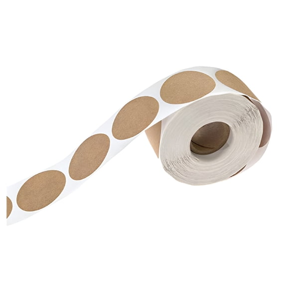 CCOCC Dissolvable Canning Labels for Jars–500 Kraft Labels-Dissolvable Food Labels for Containers Stickers